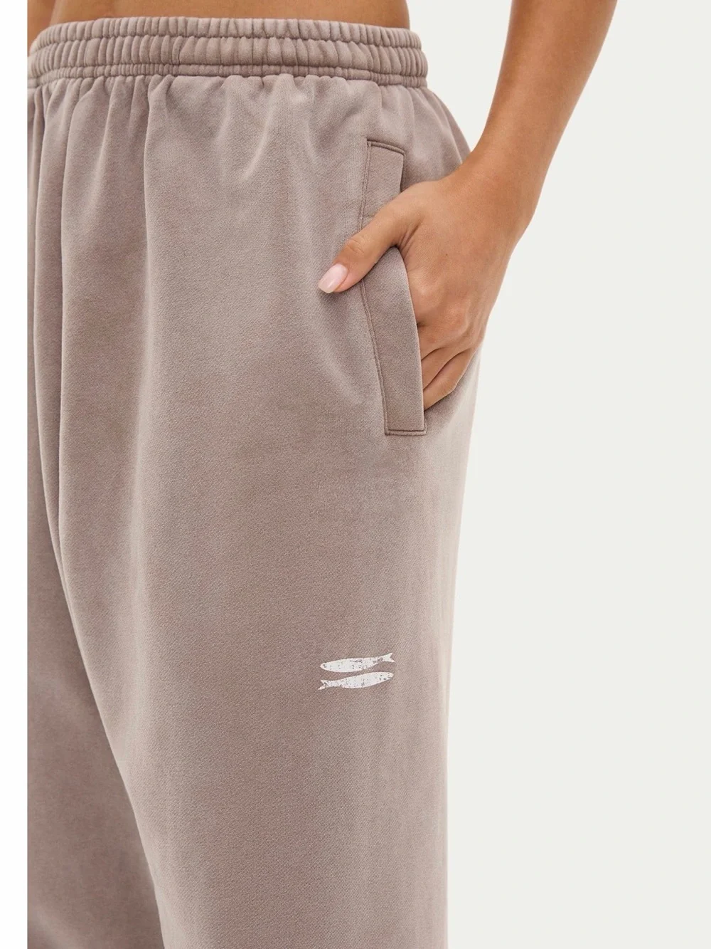Women’s Taupe Jogger Pants - Pete Pareo